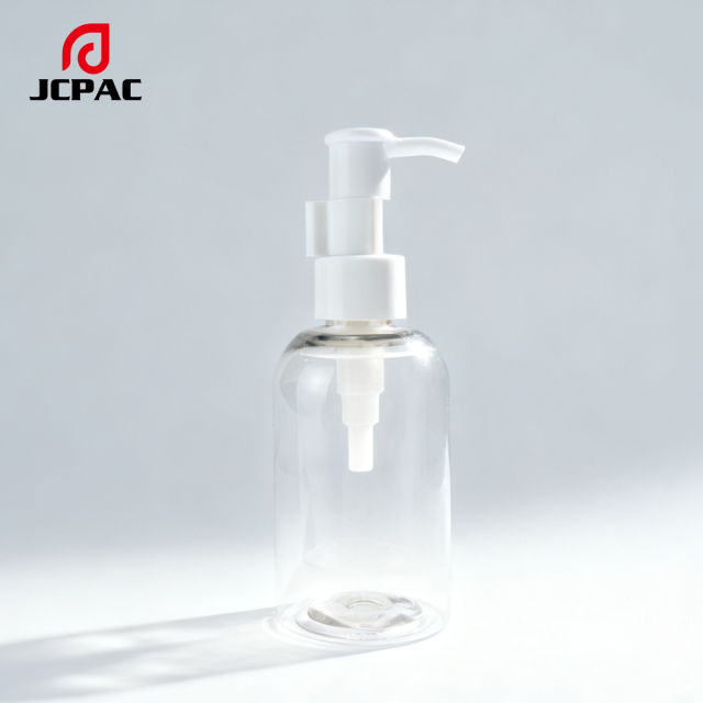 Wholesale Custom-Made Transparent 80ml, 100ml, 150ml Round-Shouldered Round-Body Lotion Bottles. Transparent Plastic Shower Gel Bottles, Which Can Be Paired with Lotion Pump Heads and Flip Covers.