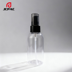 Wholesale Custom-Made Transparent 80ml, 100ml, 150ml Round-Shouldered Round-Body Lotion Bottles. Transparent Plastic Shower Gel Bottles, Which Can Be Paired with Lotion Pump Heads and Flip Covers.