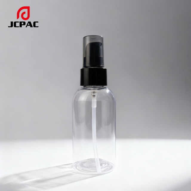 Wholesale Custom-Made Transparent 80ml, 100ml, 150ml Round-Shouldered Round-Body Lotion Bottles. Transparent Plastic Shower Gel Bottles, Which Can Be Paired with Lotion Pump Heads and Flip Covers.