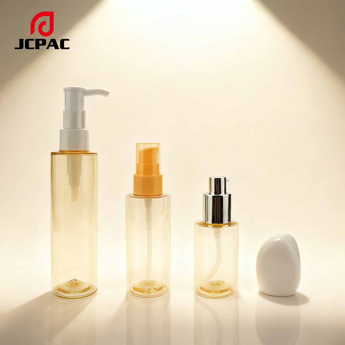 Customized Wholesale 50ml, 80ml, 100ml, 120ml Transparent PET Flat-Top Plastic Bottles, Suitable for Packaging Cosmetics, Body Lotions and Shampoos.