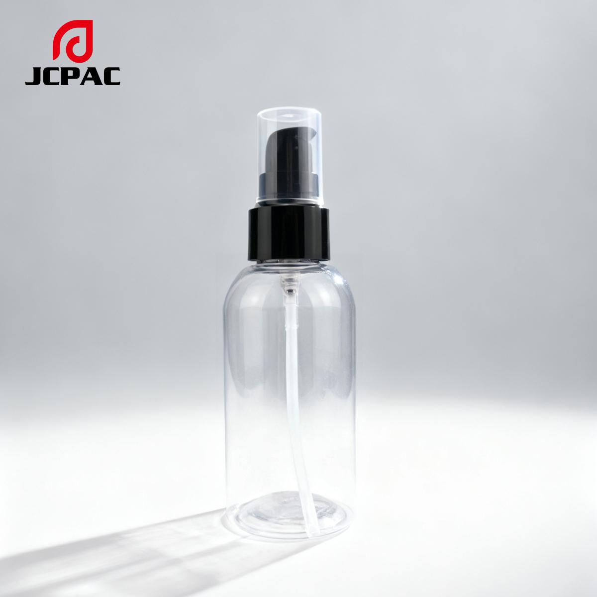 Wholesale Custom-Made Transparent 80ml, 100ml, 150ml Round-Shouldered Round-Body Lotion Bottles. Transparent Plastic Shower Gel Bottles, Which Can Be Paired with Lotion Pump Heads and Flip Covers.