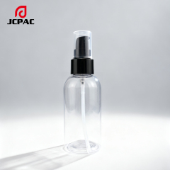 Wholesale Custom-Made Transparent 80ml, 100ml, 150ml Round-Shouldered Round-Body Lotion Bottles. Transparent Plastic Shower Gel Bottles, Which Can Be Paired with Lotion Pump Heads and Flip Covers.