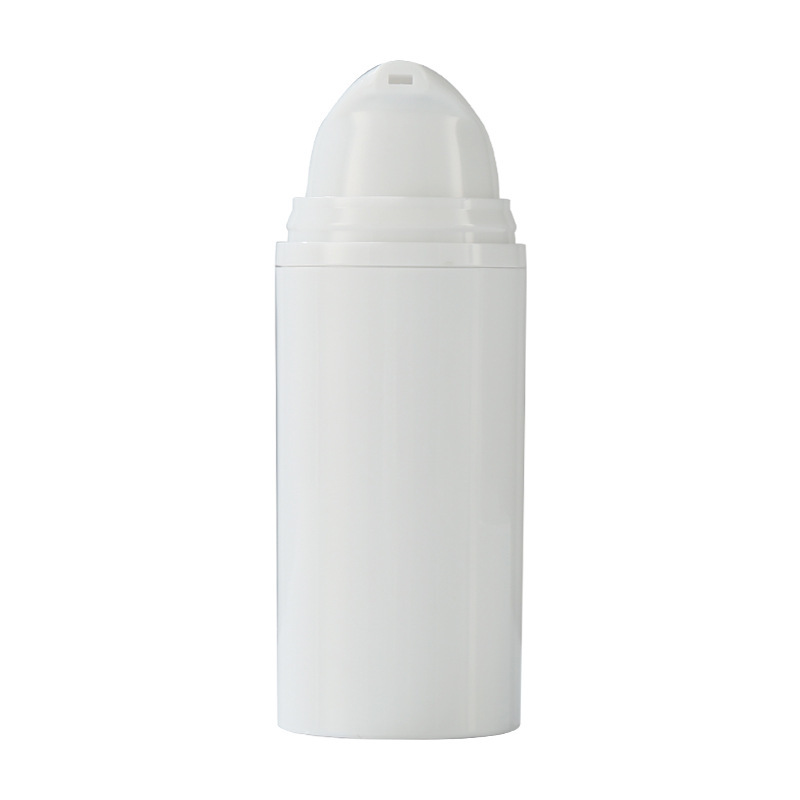 15ml 30ml 50ml White Airless Pump Bottles, Frosted Matte Vacuum Cosmetic Container for Serum Lotion Essence, Custom Logo Skincare Packaging Bulk Wholesale