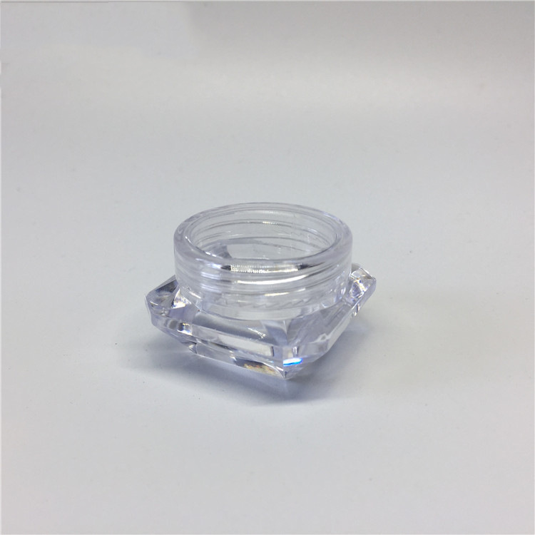 Customized wholesale of 2g, 3g and 5g diamond cream jars, glitter jars, trial sample jars, and portable bag packaging
