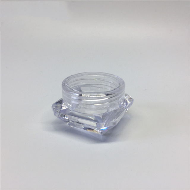 Customized wholesale of 2g, 3g and 5g diamond cream jars, glitter jars, trial sample jars, and portable bag packaging