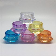 Customized wholesale of 2g, 3g and 5g diamond cream jars, glitter jars, trial sample jars, and portable bag packaging