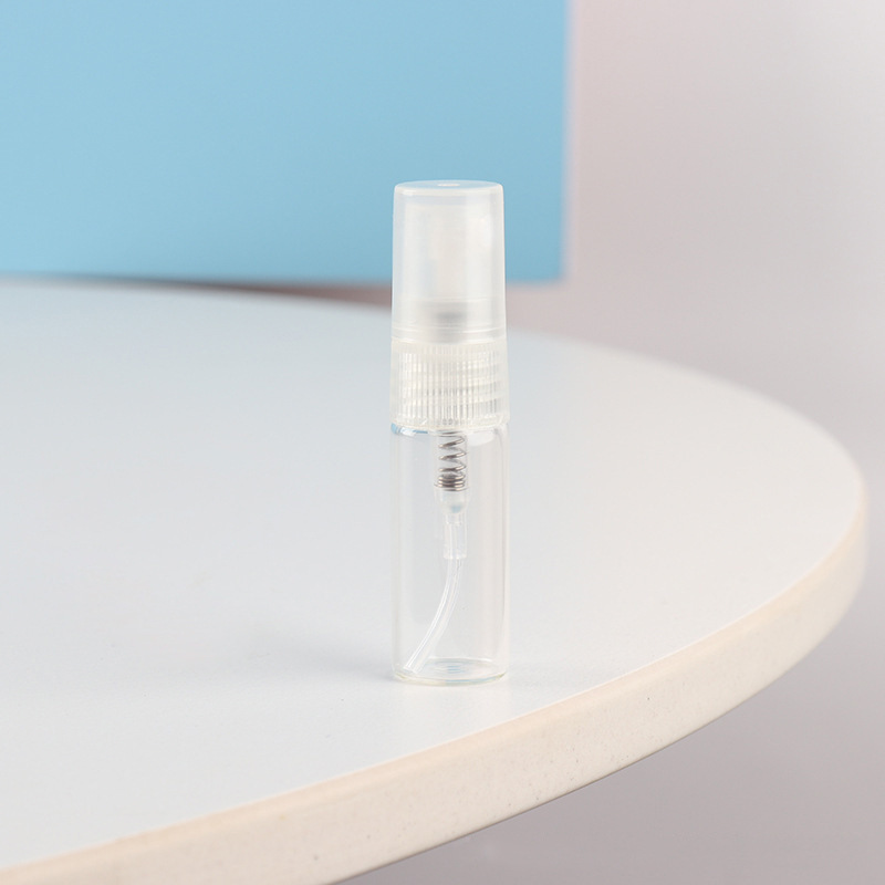 3ml 7ml 10ml Mini Clear Glass Spray Bottles, Portable Fine Mist Perfume Atomizer Vials for Fragrance Sample, Travel Cosmetic Refillable Bottle Custom Logo Wholesale Packaging