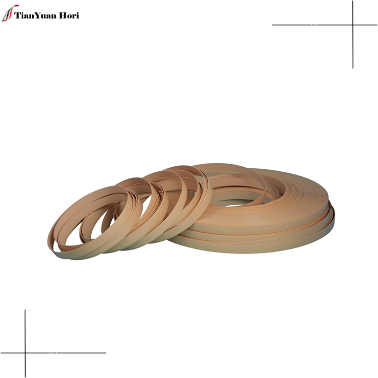 Hot selling cabinet edge bands pvc plastic wood grain edge tape pvc door edge banding
