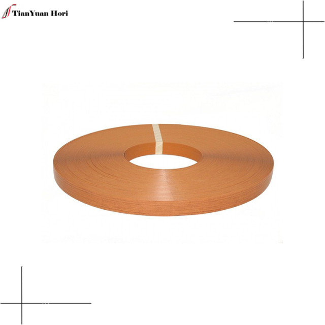 Hot sale keral designs cabinet plastic strip edge banding for cabinet door High gloss wooden color edge banding