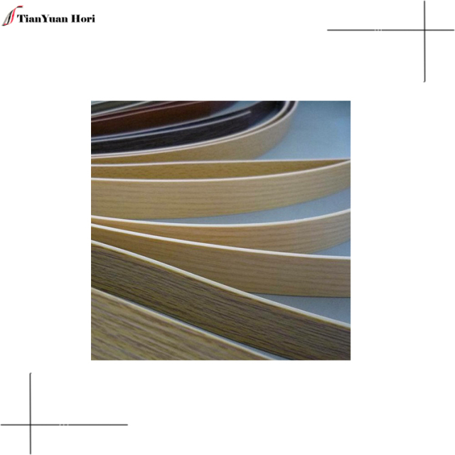 Hot selling exquisite craft maple veneer banding tape Pvc sheet woodgrain edge strip