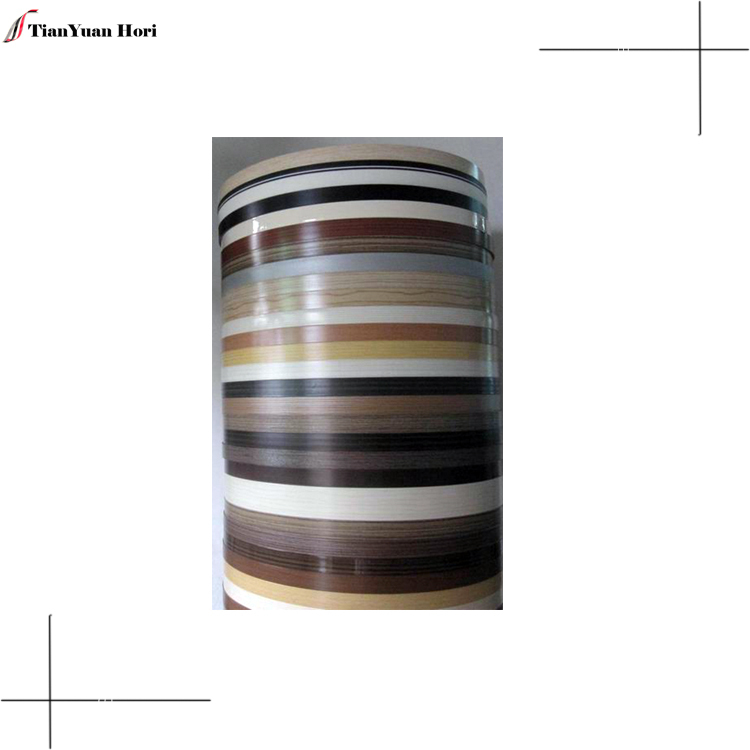 Made in china flexible plastic strips plywood veneer edge  for furniture tape pvc edge banding