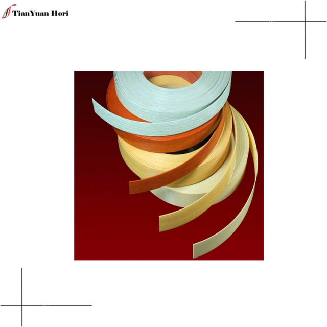 Strong practicability maple veneer pvc woodgrain edge banding tape