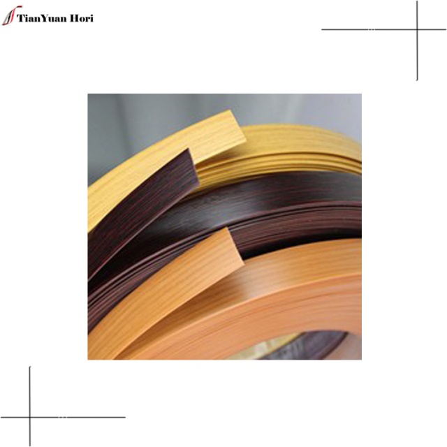 Made in China plywood veneer tape plastic decorative woodgrain edge tape