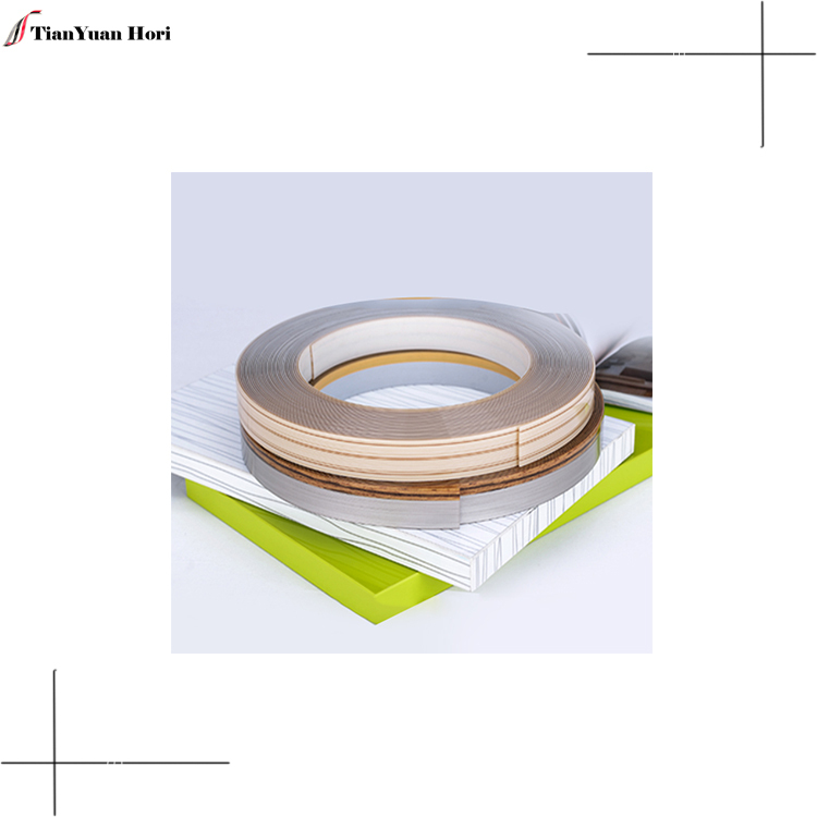 High elastic embossing finished plastic strips woodgrain decorative table edge banding