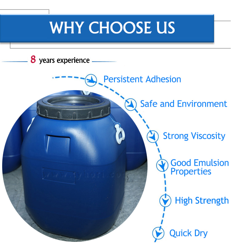 China Supplier Water Based Pvc White Acrylic Latex Adhesive Glue For Fireproof Board