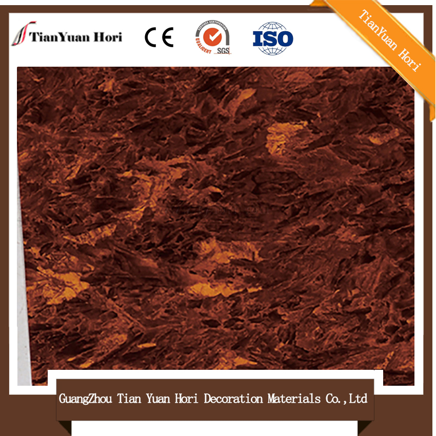 brown faux stone textured wallpaper