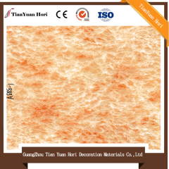 Stone brick effect wallpaper bedroom