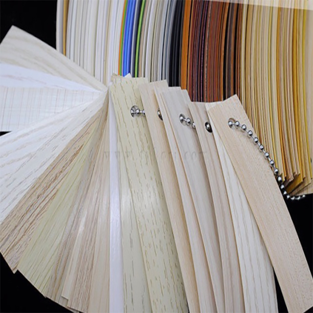 China manufacturer applying edge banding veneer self adhesive plastic woodgrain veneer strips