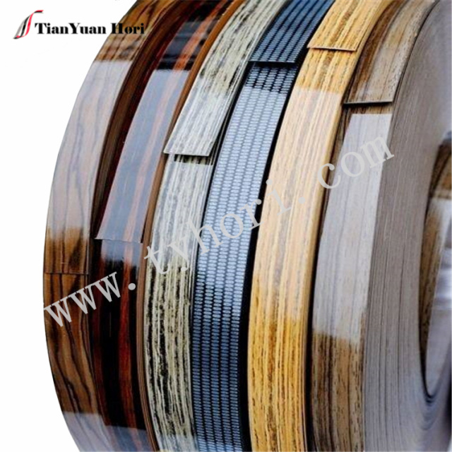 furniture Wood Grain high gloss PVC wood grain series edge banding strips china manufacturer high quality decoration material