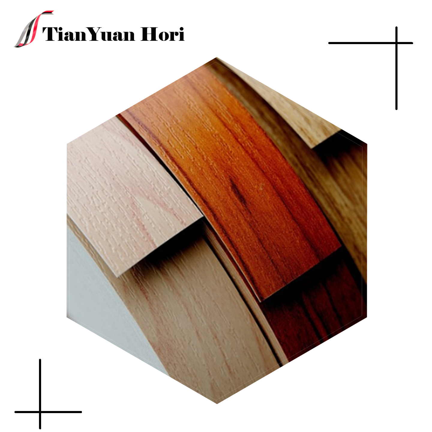 PVC wood grain series edge banding strips decoration material  factory outlet cheap price best sell