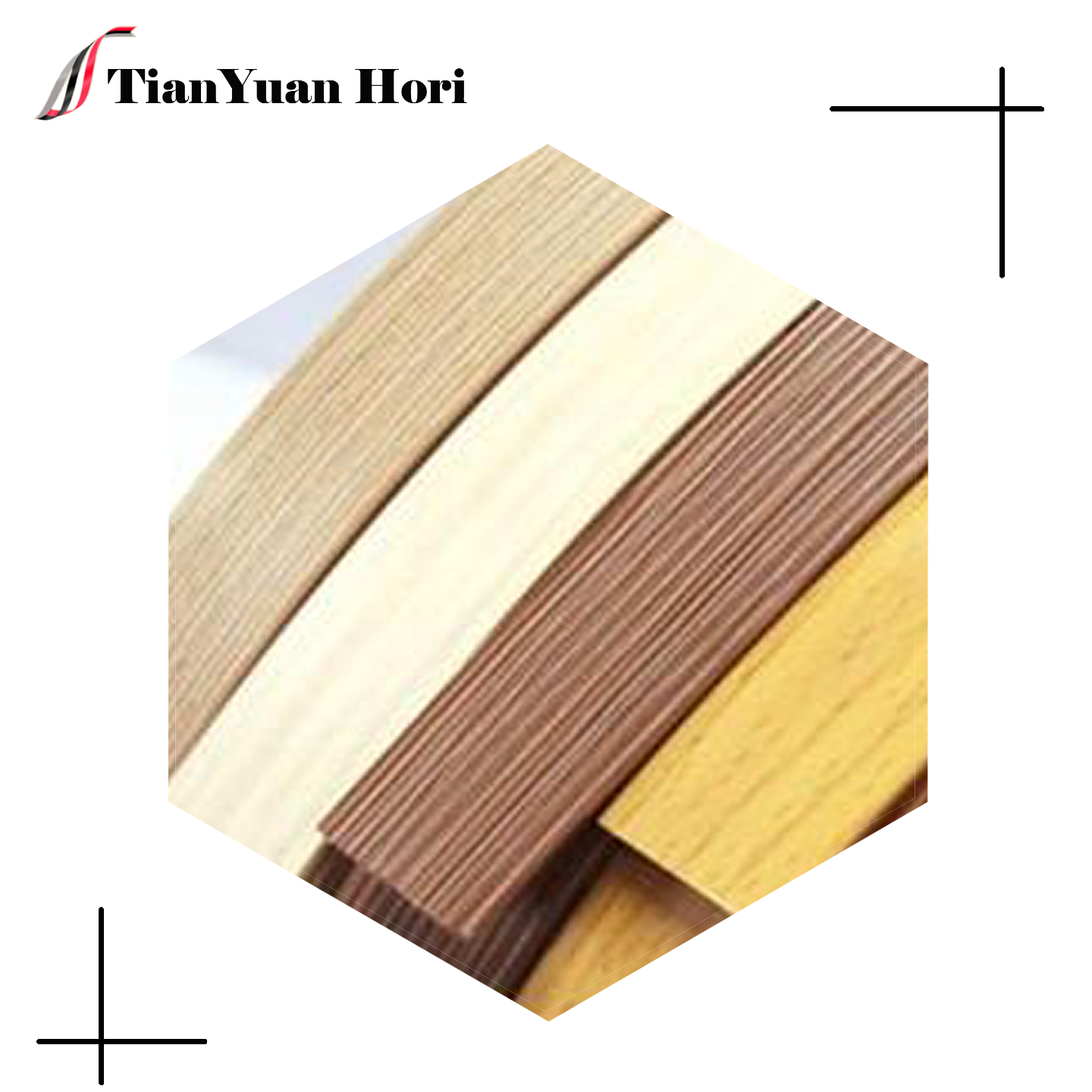 PVC wood grain series edge banding strips factory outlet best sell high quality plastic cabinet