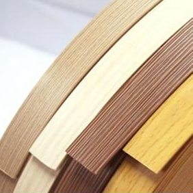PVC wood grain series edge banding strips factory outlet best sell high quality plastic cabinet