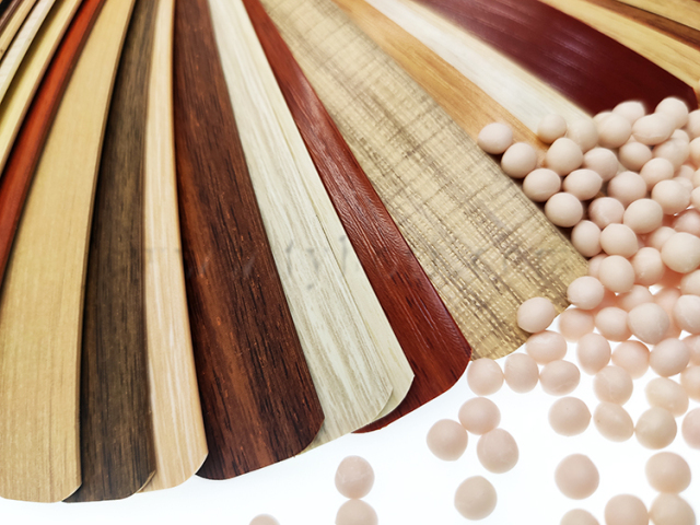 PVC wood grain series edge banding strips plastic cabinet factory outlet cheap