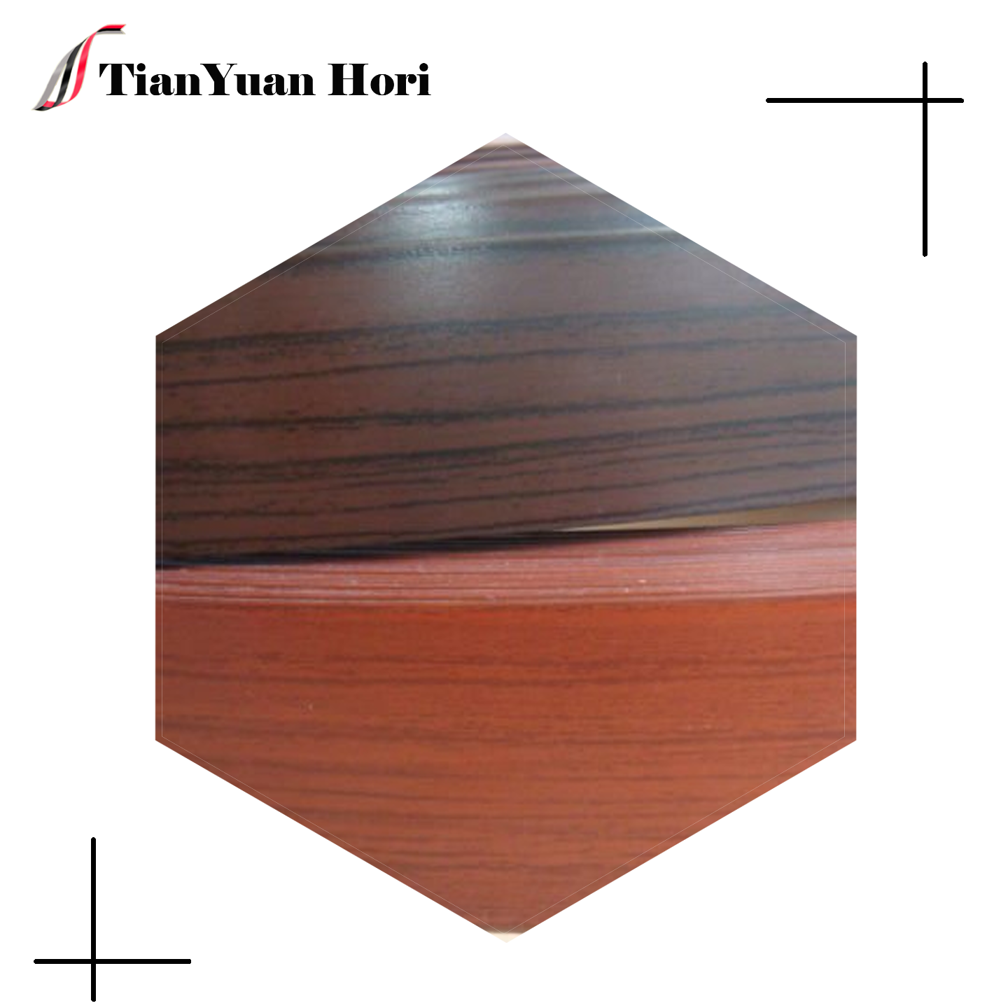 PVC wood grain series edge banding strips factory outlet high quality plastic cabinet decoration material