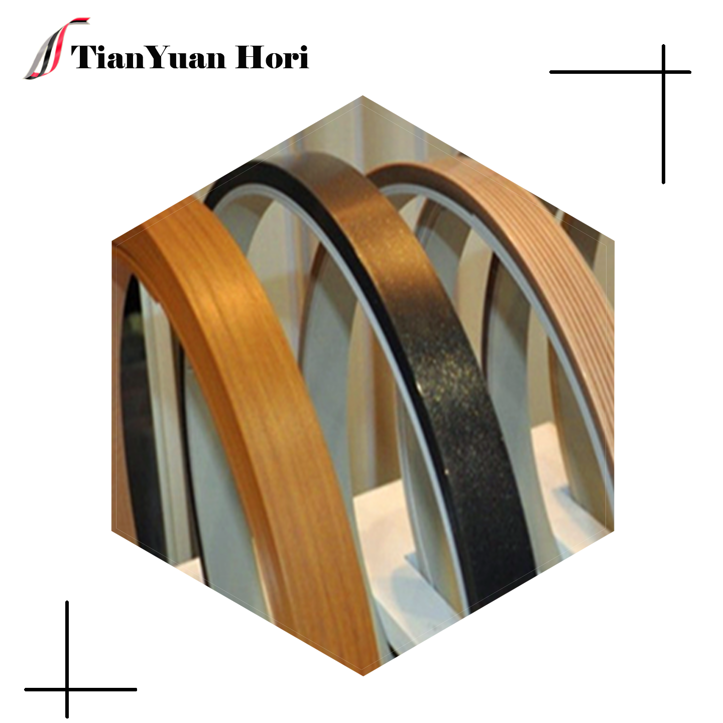 PVC wood grain series edge banding strips plastic cabinet decoration material factory outlet meticulously crafted