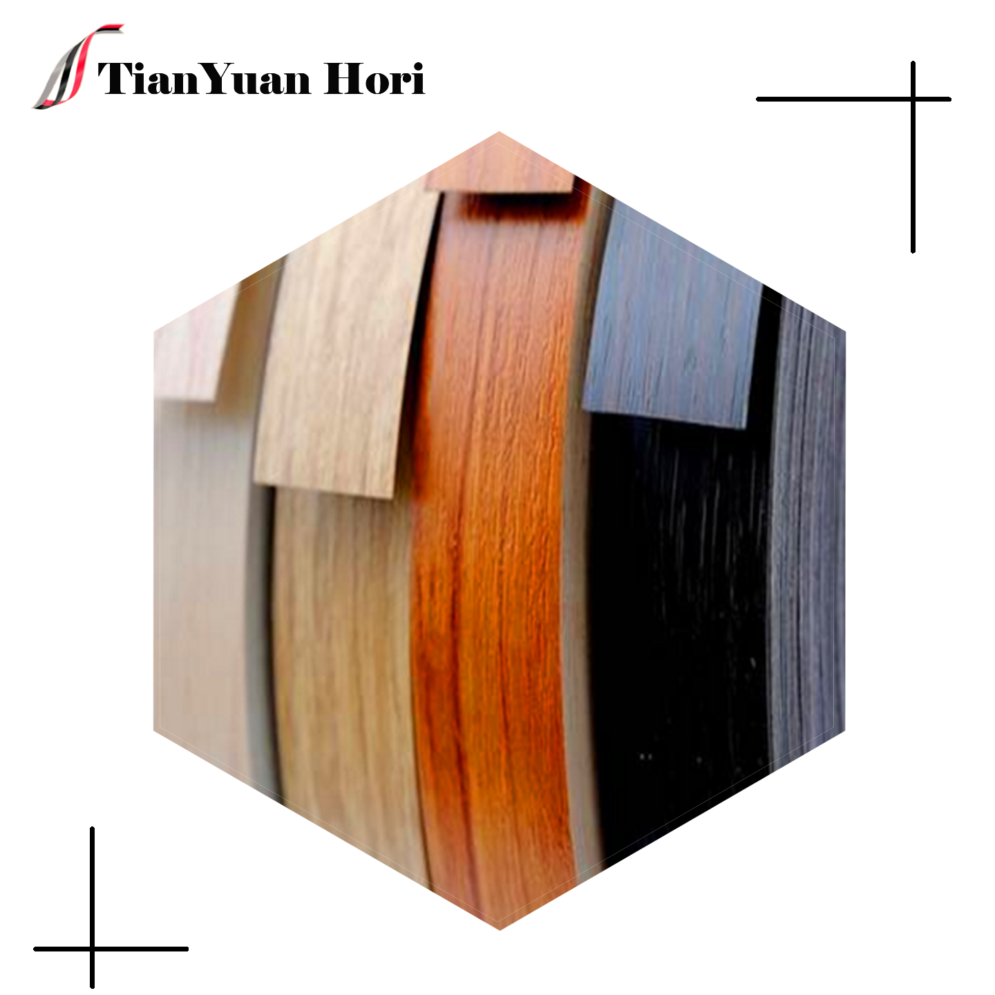 PVC wood grain series edge banding strips decoration material factory outlet meticulously crafted popular