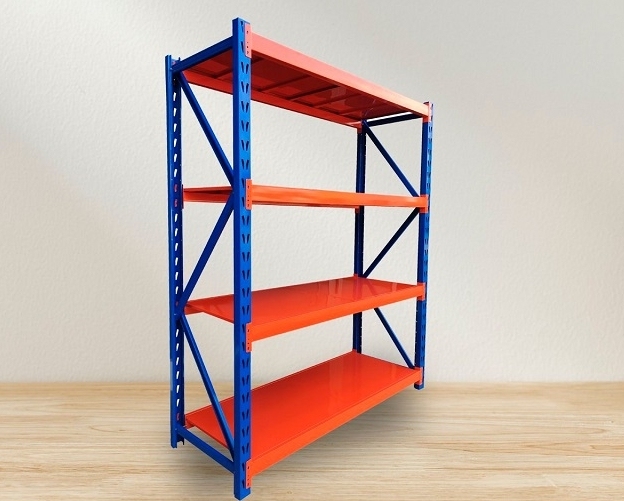 Medium-sized 4-tier Racks C2000 xR600 xD1500 (welded),Warehouse Storage Solutions & Racks | Voxreal Fixture
,Supermarket, Retail Chain Gondola Shelves and LED Lighting Manufacturer. 