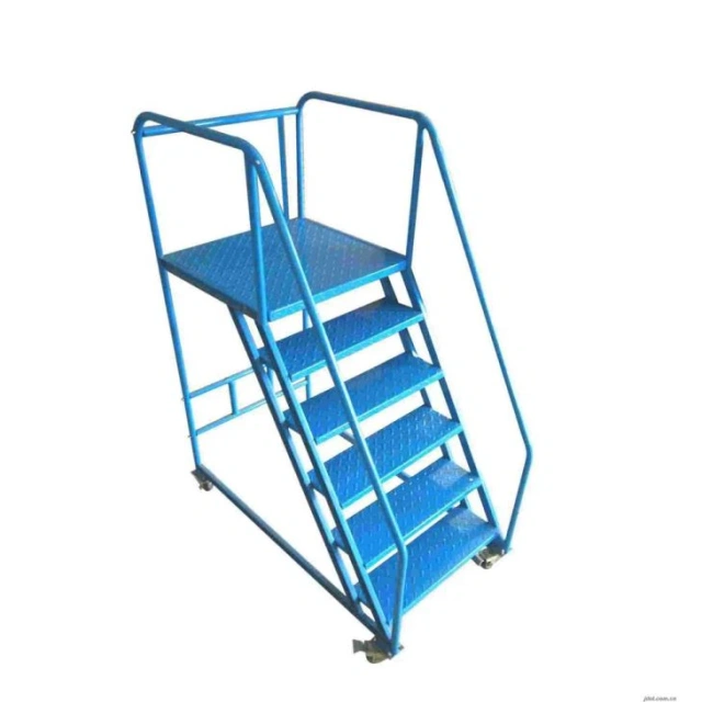 Warehouse Climbing Truck Flexible Ladder Trolley,Warehouse Pallet Racking Accessories | Voxreal Fixture
,Supermarket, Retail Chain Gondola Shelves and LED Lighting Manufacturer. 