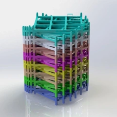 Shop Stacking Rack Steel Pallet Box,Warehouse Pallet Racking Accessories | Voxreal Fixture,Supermarket, Retail Chain Gondola Shelves and LED Lighting Manufacturer. 