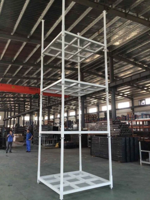 Shop Stacking Rack Steel Pallet Box,Warehouse Pallet Racking Accessories | Voxreal Fixture,Supermarket, Retail Chain Gondola Shelves and LED Lighting Manufacturer. 