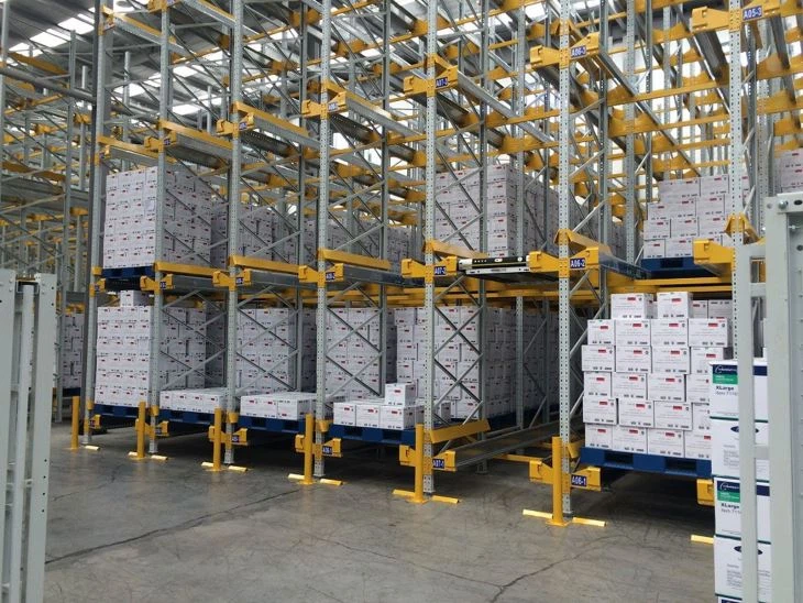 Shuttle Rack System,Warehouse Storage Solutions & Racks | Voxreal Fixture
,Supermarket, Retail Chain Gondola Shelves and LED Lighting Manufacturer. 
