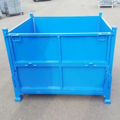 The Folding Powder Coated Steel Bins,Warehouse Pallet Racking Accessories | Voxreal Fixture,Supermarket, Retail Chain Gondola Shelves and LED Lighting Manufacturer. 