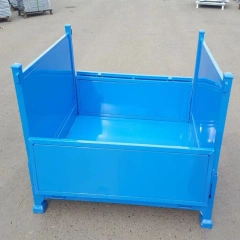 The Folding Powder Coated Steel Bins,Warehouse Pallet Racking Accessories | Voxreal Fixture,Supermarket, Retail Chain Gondola Shelves and LED Lighting Manufacturer. 
