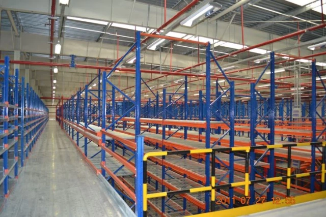 Warehouse Steel Structure Mezzanine Rack,Warehouse Storage Solutions & Racks | Voxreal Fixture
,Supermarket, Retail Chain Gondola Shelves and LED Lighting Manufacturer. 