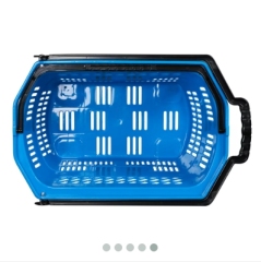 42L Big Capacity Rolling Shopping Basket,Shopping Carts & Baskets for Supermarkets | Voxreal Fixture
,Supermarket, Retail Chain Gondola Shelves and LED Lighting Manufacturer. 