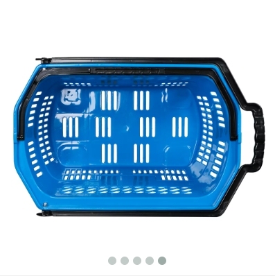 42L Big Capacity Rolling Shopping Basket,Shopping Carts & Baskets for Supermarkets | Voxreal Fixture
,Supermarket, Retail Chain Gondola Shelves and LED Lighting Manufacturer. 