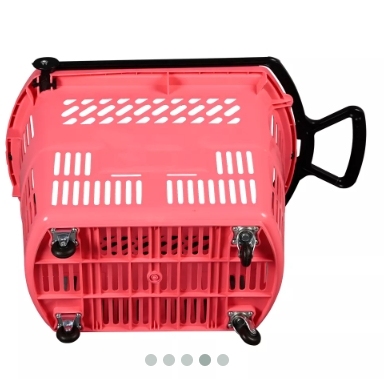 33L Customized Color And Logo Rolling Basket,Shopping Carts & Baskets for Supermarkets | Voxreal Fixture
,Supermarket, Retail Chain Gondola Shelves and LED Lighting Manufacturer. 