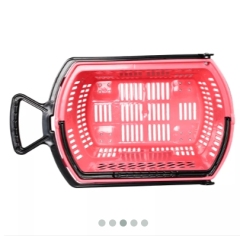33L Customized Color And Logo Rolling Basket,Shopping Carts & Baskets for Supermarkets | Voxreal Fixture
,Supermarket, Retail Chain Gondola Shelves and LED Lighting Manufacturer. 
