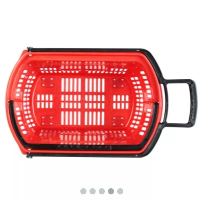 28L 4 Castors Rolling Shopping Basket,Shopping Carts & Baskets for Supermarkets | Voxreal Fixture
,Supermarket, Retail Chain Gondola Shelves and LED Lighting Manufacturer. 