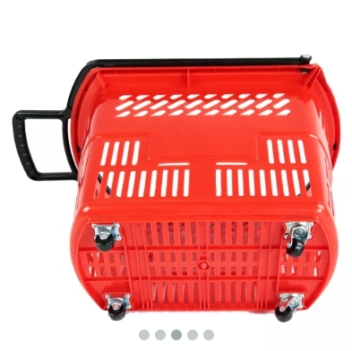 28L 4 Castors Rolling Shopping Basket,Shopping Carts & Baskets for Supermarkets | Voxreal Fixture
,Supermarket, Retail Chain Gondola Shelves and LED Lighting Manufacturer. 