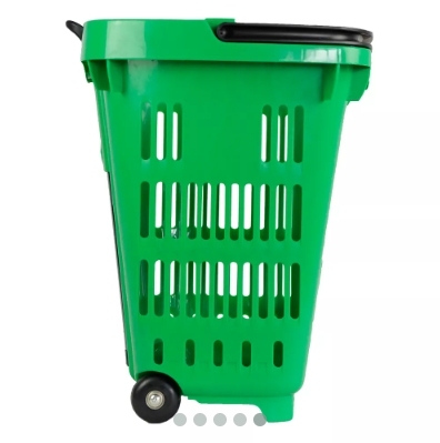 40L 2 Rolls Grip Handle Shopping Basket,Shopping Carts & Baskets for Supermarkets | Voxreal Fixture
,Supermarket, Retail Chain Gondola Shelves and LED Lighting Manufacturer. 