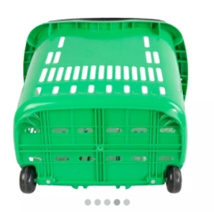 40L 2 Rolls Grip Handle Shopping Basket,Shopping Carts & Baskets for Supermarkets | Voxreal Fixture
,Supermarket, Retail Chain Gondola Shelves and LED Lighting Manufacturer. 