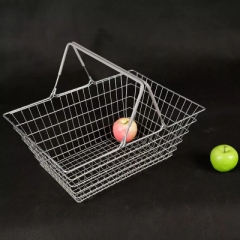 20L Metal Wire Shopping Basket for Supermarket And Uty-free Shops,Shopping Carts & Baskets for Supermarkets | Voxreal Fixture
,Supermarket, Retail Chain Gondola Shelves and LED Lighting Manufacturer. 