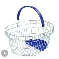 16L Wire Shopping Basket,Shopping Carts & Baskets for Supermarkets | Voxreal Fixture
,Supermarket, Retail Chain Gondola Shelves and LED Lighting Manufacturer. 