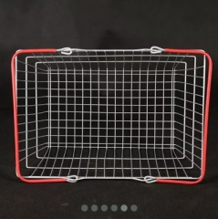 19L Metal Shopping Basket,Shopping Carts & Baskets for Supermarkets | Voxreal Fixture
,Supermarket, Retail Chain Gondola Shelves and LED Lighting Manufacturer. 