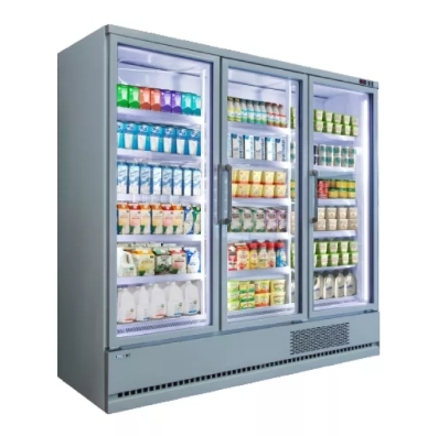Plug-in Vertical Multi-deck Daily Refrigerated -1~7℃ Chiller with Glass Door,Freezer & Refrigeration Units for Retail | Voxreal Fixture
,Supermarket, Retail Chain Gondola Shelves and LED Lighting Manufacturer. 